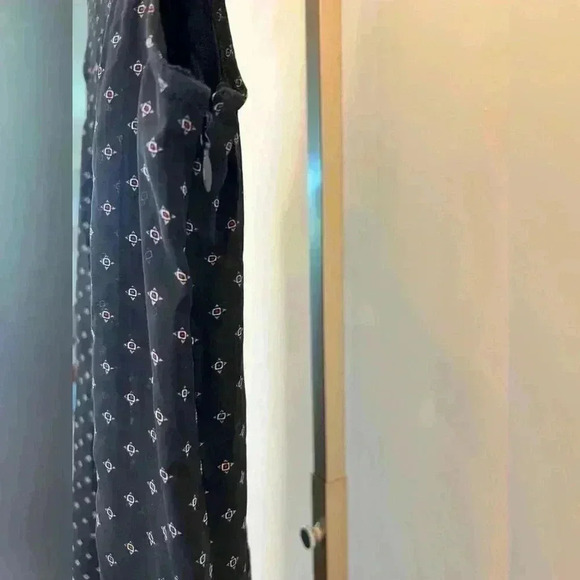 Abercrombie & Fitch Women's Geometric  Drop Waist Dress Blue 6T - Picture 4 of 8